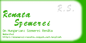 renata szemerei business card